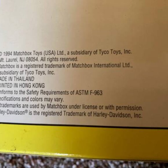 NIB Vintage 1994 Matchbox Harley Electra Glide Police Bikes 2; Kansas/Florida - Picture 5 of 5